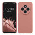 kwmobile Handyhülle kompatibel mit Xiaomi Redmi 14C / Poco C75 Hülle - Handy Case aus weichem Silikon in Winter Rose Winter Rose  