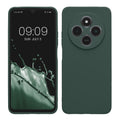 kwmobile Handyhülle kompatibel mit Xiaomi Redmi 14C / Poco C75 Hülle - Handy Case aus weichem Silikon in Moosgrün Moosgrün  