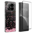 kwmobile Hülle kompatibel mit Xiaomi Redmi Note 14 Pro+ 5G / Redmi Note 14 Pro Plus 5G Handyhülle - Silikon Case - Mit Glas Schutzfolie