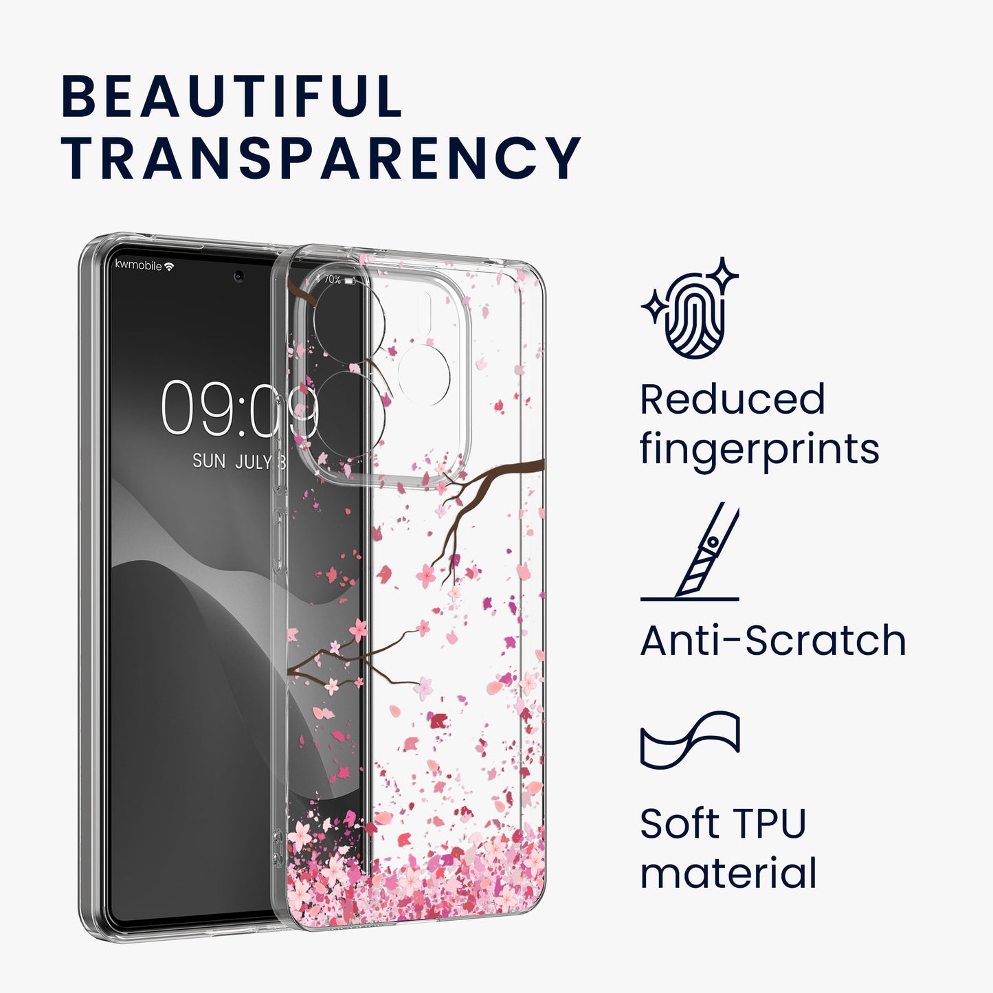 kwmobile Hülle kompatibel mit Xiaomi Redmi Note 14 5G Handyhülle mit Glas Schutzfolie