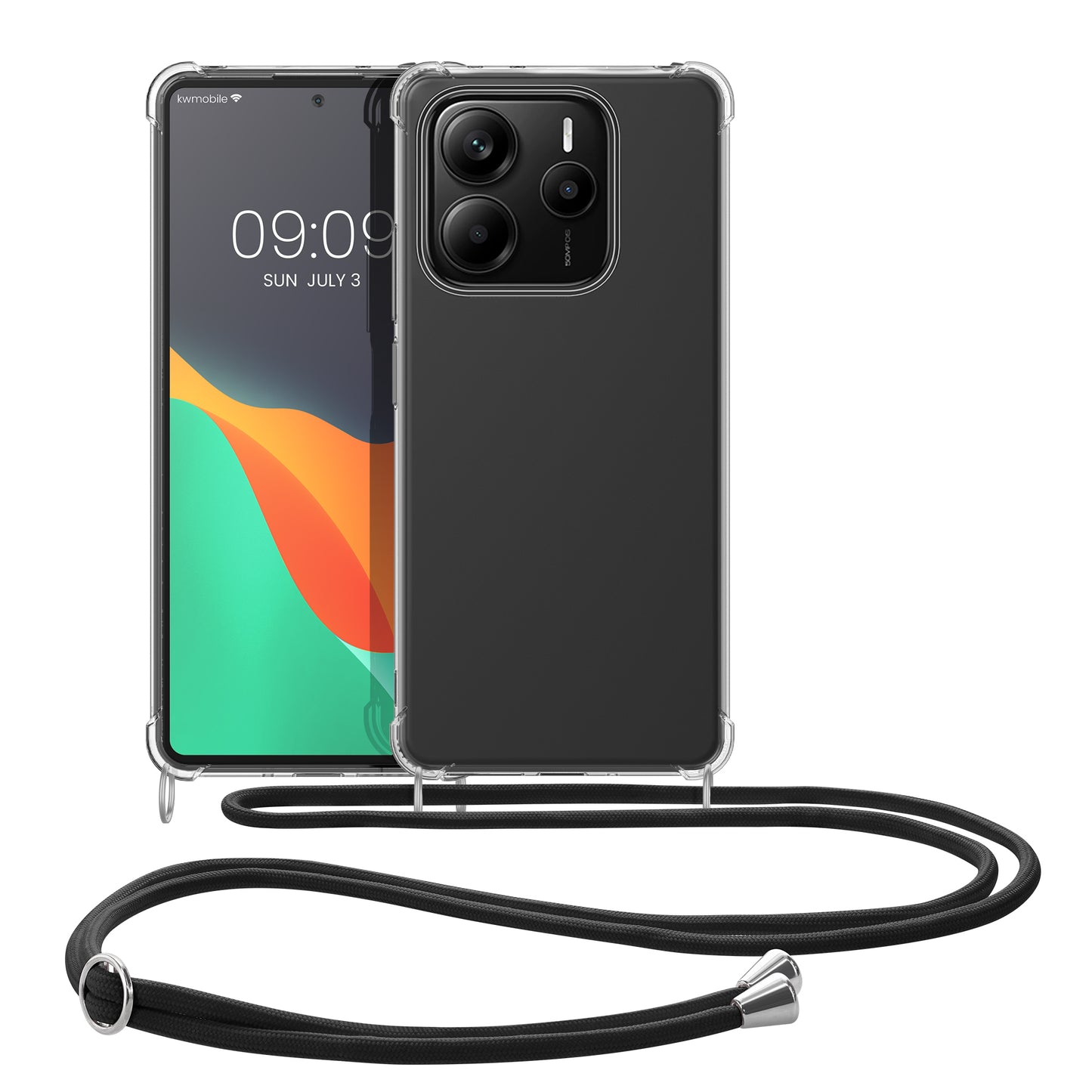 kwmobile Necklace Case kompatibel mit Xiaomi Redmi Note 14 5G (Nicht für 4G) Hülle