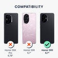 kwmobile Handyhülle für HONOR 300 Hülle - weiches Handy Silikon Case - Schutzhülle Cover