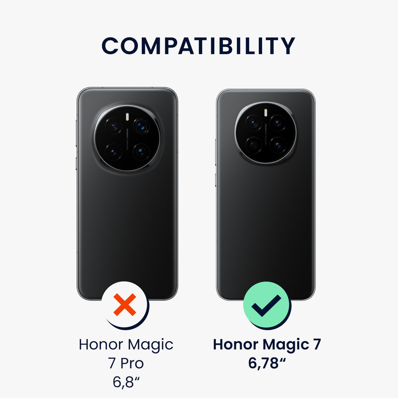 kwmobile Handyhülle für HONOR Magic7 Hülle - weiches Handy Silikon Case - Schutzhülle Cover