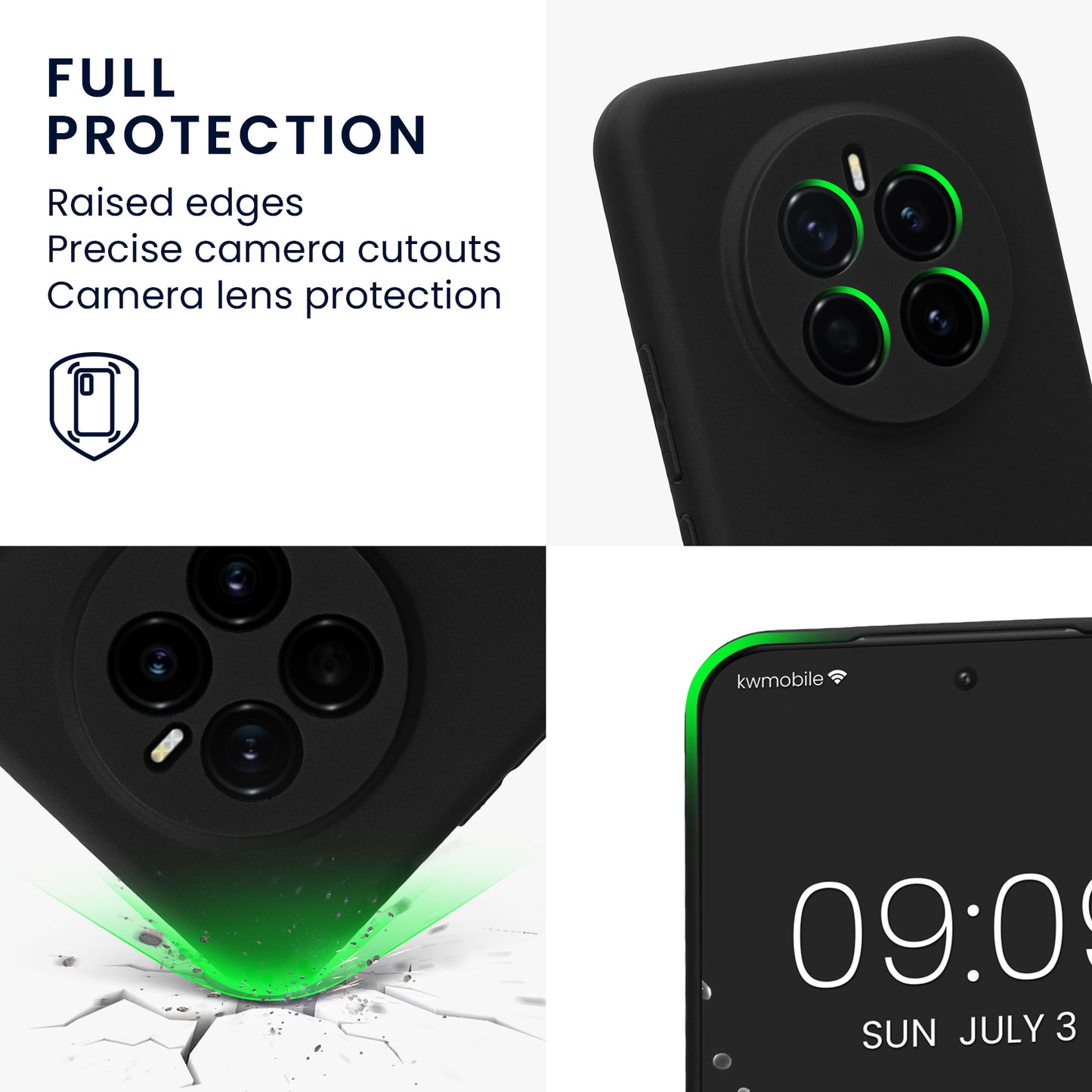 kwmobile Handyhülle für HONOR Magic7 Hülle - weiches Handy Silikon Case - Schutzhülle Cover