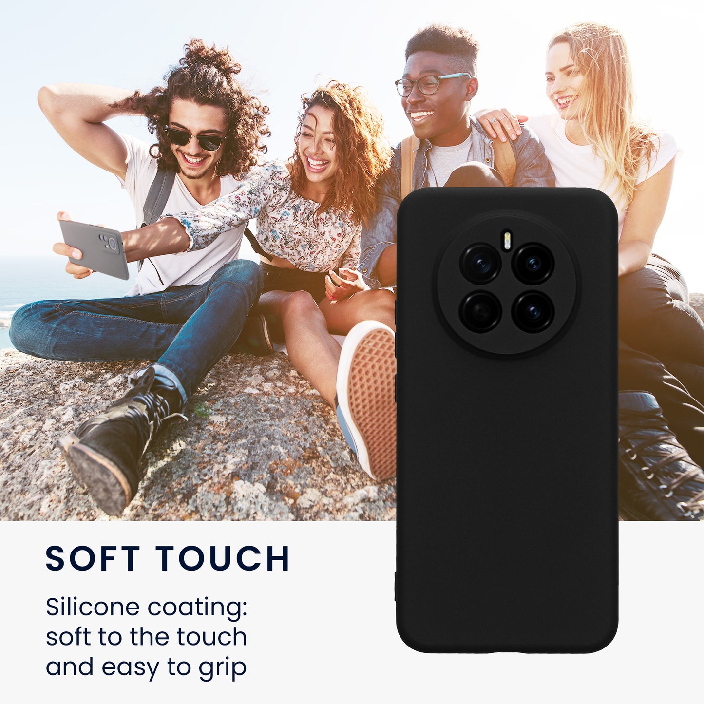 kwmobile Handyhülle für HONOR Magic7 Hülle - weiches Handy Silikon Case - Schutzhülle Cover