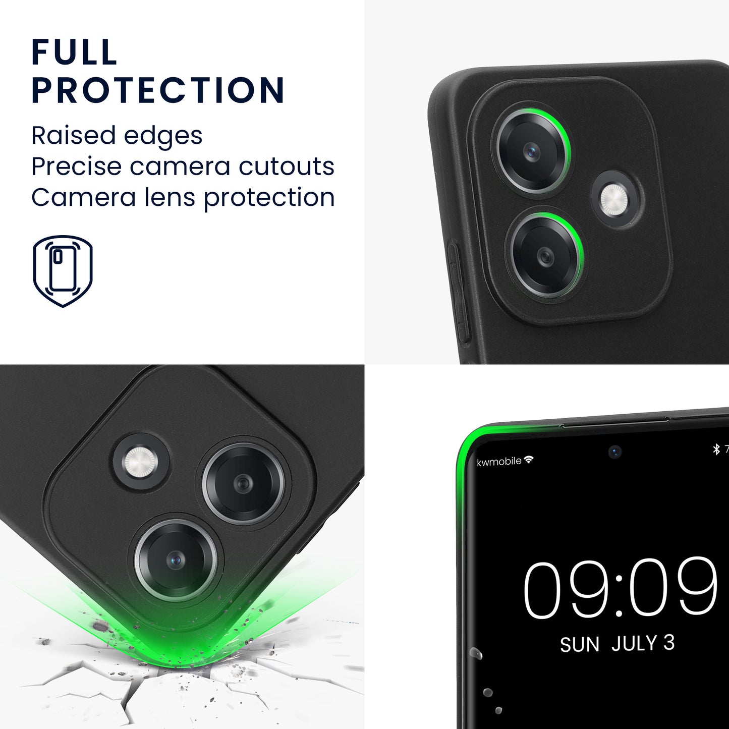 kwmobile Handyhülle für Oppo A40 4G / A40M 4G Hülle - weiches Handy Silikon Case - Schutzhülle Cover