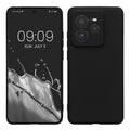 kwmobile Handyhülle kompatibel mit Realme GT 7 Pro Hülle - Handy Case aus weichem Silikon in Schwarz matt Schwarz matt  