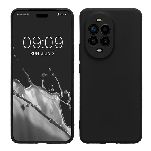 kwmobile Handyhülle kompatibel mit Huawei Nova 13 Pro Hülle - Handy Case aus weichem Silikon in Schwarz matt Schwarz matt  