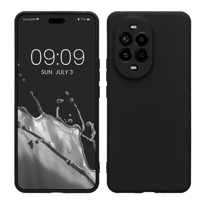 kwmobile Handyhülle kompatibel mit Huawei Nova 13 Pro Hülle - Handy Case aus weichem Silikon in Schwarz matt Schwarz matt  