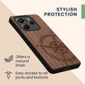 kwmobile Hülle kompatibel mit Xiaomi Redmi Note 14 5G (Nicht für 4G) Hülle - Handy Cover - TPU Handyhülle Kompass Vintage