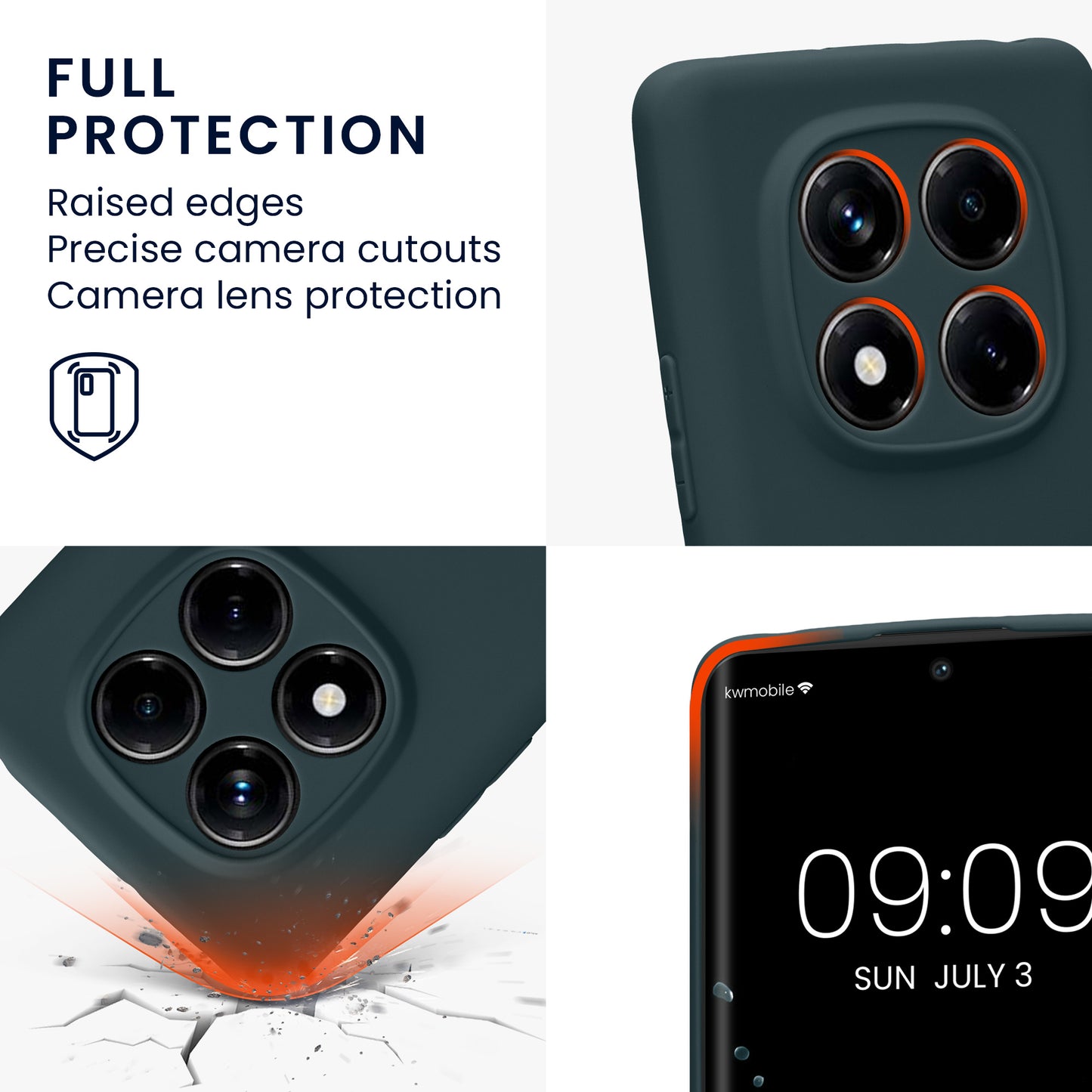 kwmobile Handyhülle für Xiaomi Redmi Note 14 Pro 4G - weiches Silikon Case - Schutzhülle Cover