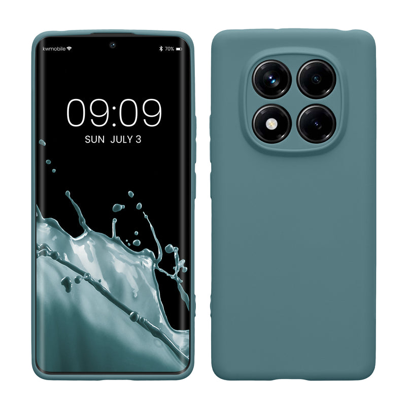 kwmobile Handyhülle kompatibel mit Xiaomi Redmi Note 14 Pro 4G Hülle - Handy Case aus weichem Silikon in Arctic Night Arctic Night  