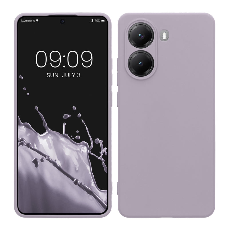 kwmobile Handyhülle kompatibel mit Xiaomi Poco X7 Pro 5G Hülle - Handy Case aus weichem Silikon in Lavendel Lavendel  