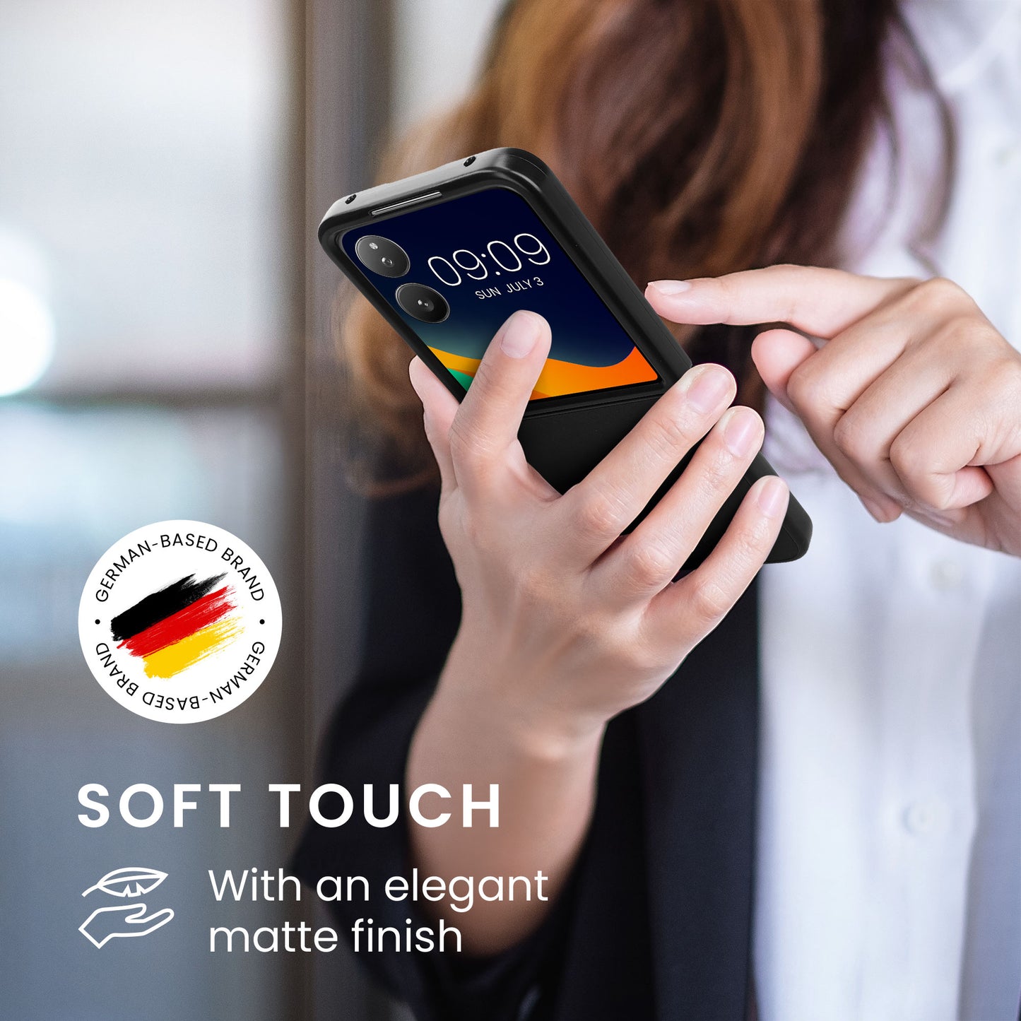 kwmobile Flip Hardcase kompatibel mit Xiaomi MIX Flip - Hülle für Foldable Handy - Handyhülle