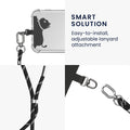 kwmobile Universal Handykette aus Nylon - universale Umhängekette für Smartphone - verstellbares Handyband zum Umhängen