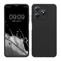 kwmobile Handyhülle kompatibel mit Blackview Wave 8 Hülle - Handy Case aus weichem Silikon in Schwarz matt Schwarz matt  