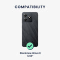 kwmobile Handyhülle für Blackview Wave 8 Hülle - weiches Handy Silikon Case - Schutzhülle Cover