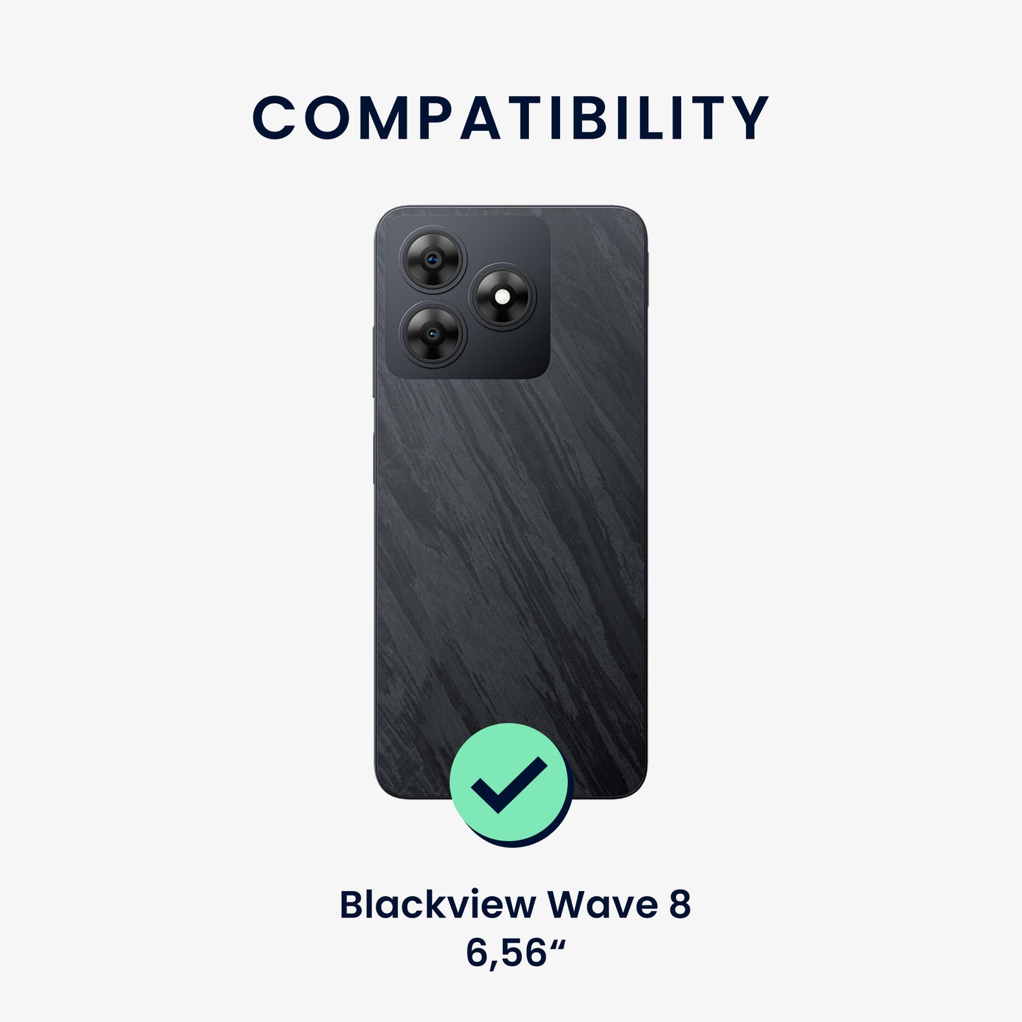 kwmobile Handyhülle für Blackview Wave 8 Hülle - weiches Handy Silikon Case - Schutzhülle Cover