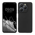 kwmobile Handyhülle kompatibel mit Blackview Shark 9 Hülle - Handy Case aus weichem Silikon in Schwarz matt Schwarz matt  