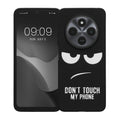 kwmobile Hülle kompatibel mit Xiaomi Redmi 14C / Poco C75 - Handyhülle Silikon Case - Don't touch my Phone