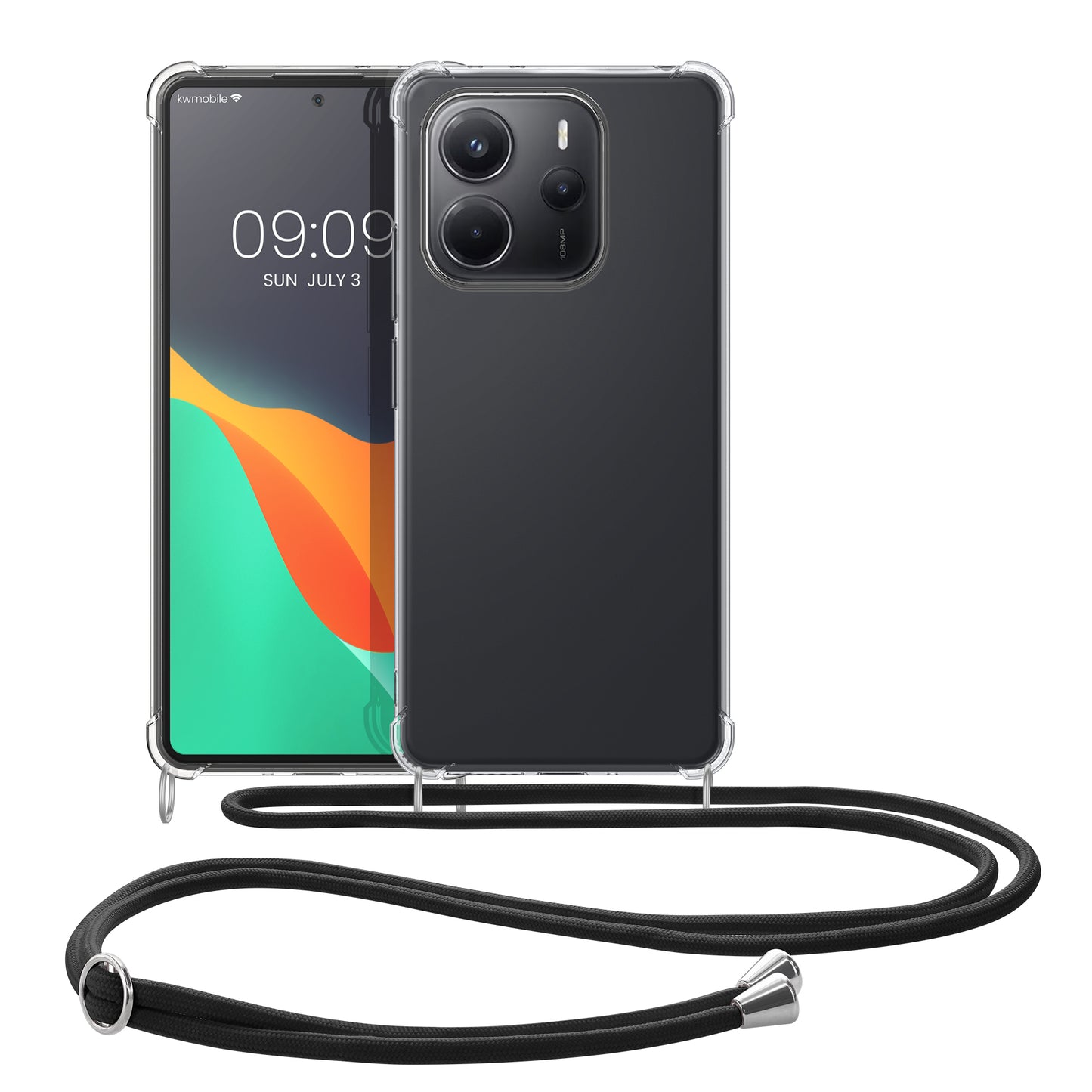 kwmobile Necklace Case kompatibel mit Xiaomi Redmi Note 14 4G (Nicht für 5G) Hülle