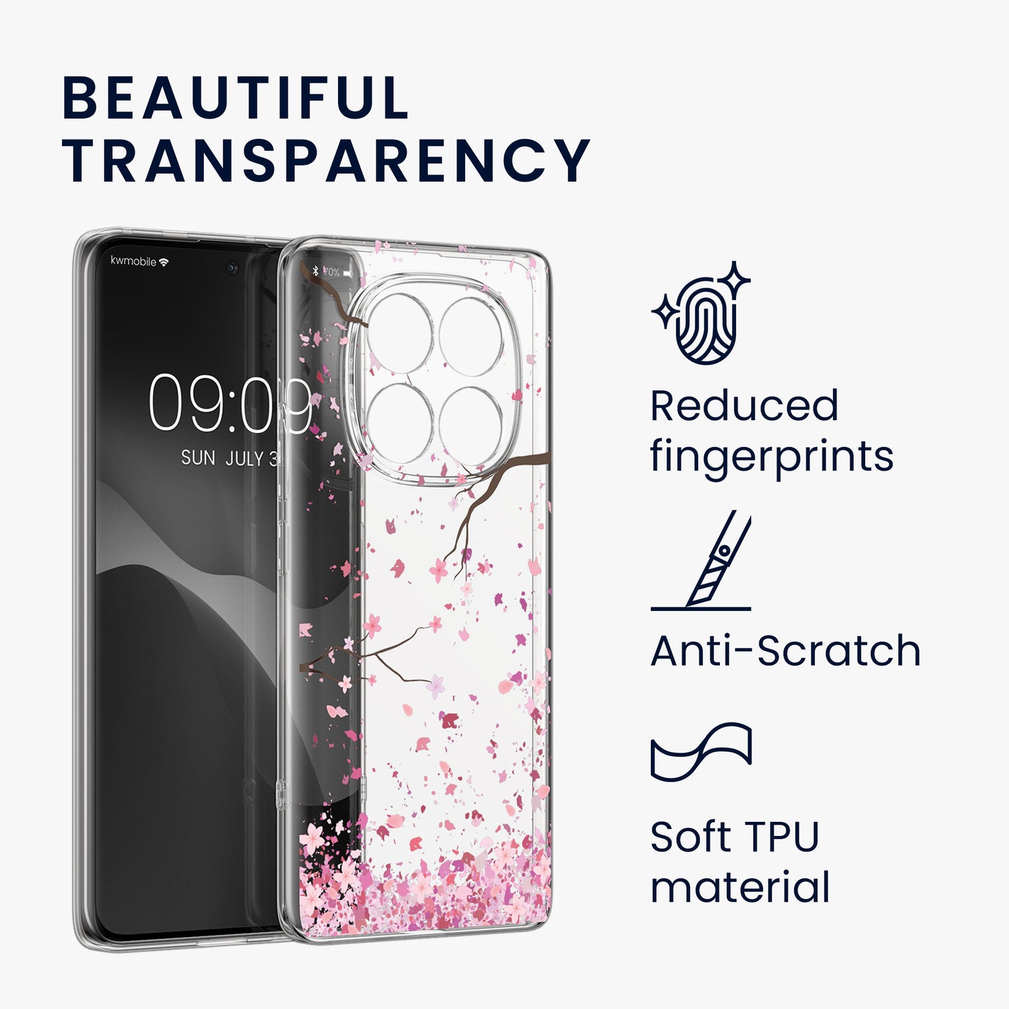 kwmobile Hülle kompatibel mit Xiaomi Redmi Note 14 Pro 4G Handyhülle Mit Glas Schutzfolie