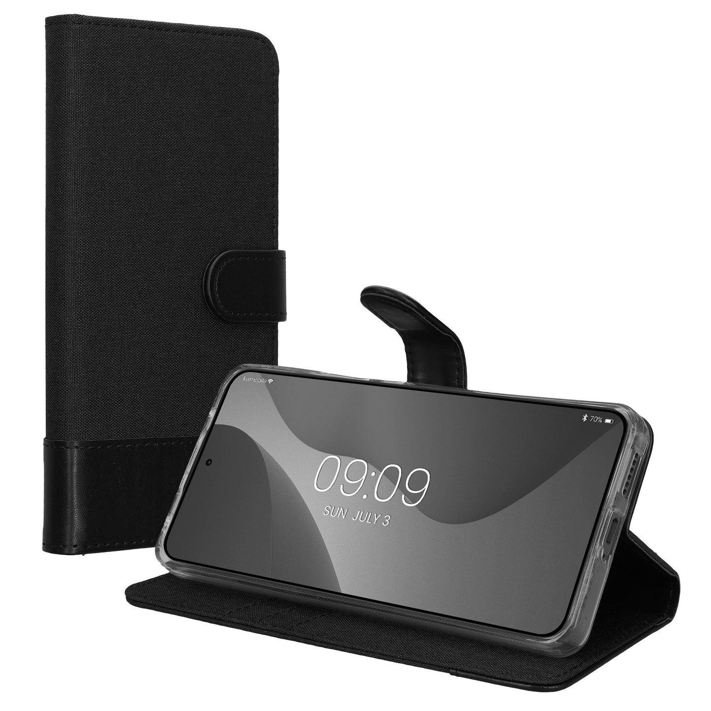 kwmobile Wallet Case kompatibel mit Xiaomi Redmi Note 14 4G (Nicht für 5G) - Hülle mit Ständer - Handyhülle Kartenfächer