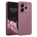 kwmobile Handyhülle kompatibel mit Xiaomi Redmi Note 14 4G (Nicht für 5G) Hülle - weiche Silikon Case metallisch schimmernd in Metallic Lavendel Metallic Lavendel  