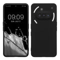kwmobile Handyhülle kompatibel mit Nothing Phone 3a Hülle - Handy Case aus weichem Silikon in Schwarz matt Schwarz matt  