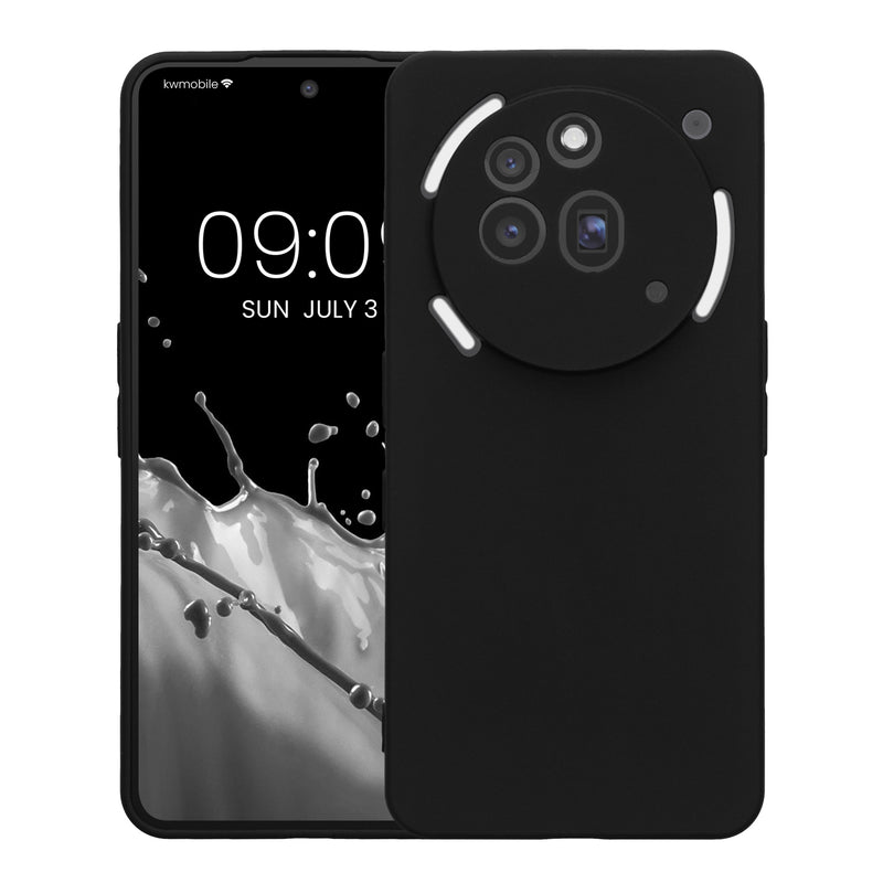 TPU Hülle mit Kameraschutz für Nothing Phone 3a Pro in Schwarz matt