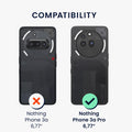 TPU Hülle mit Kameraschutz für Nothing Phone 3a Pro in Schwarz matt