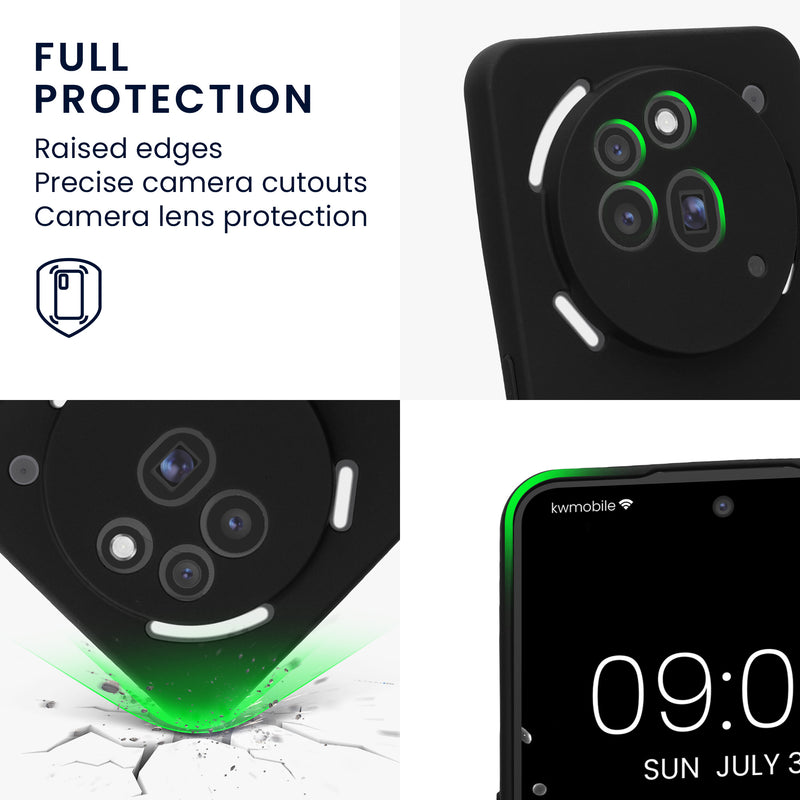 TPU Hülle mit Kameraschutz für Nothing Phone 3a Pro in Schwarz matt