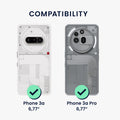 3x Folie kristallklar für Nothing Phone 3a / Phone 3a Pro