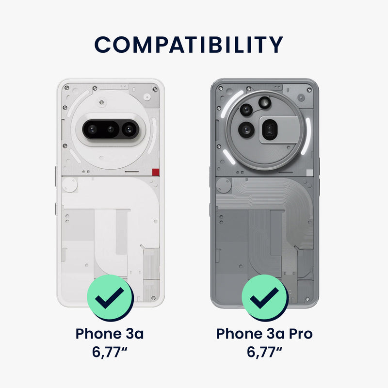 3x Folie kristallklar für Nothing Phone 3a / Phone 3a Pro