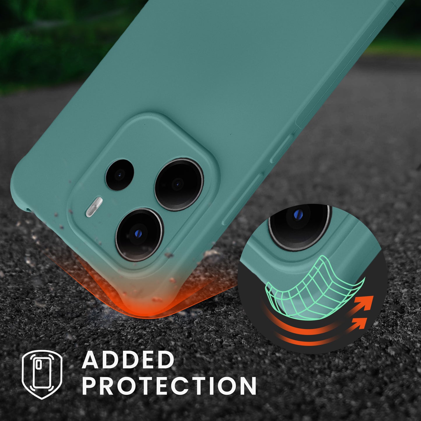kwmobile Necklace Case kompatibel mit Xiaomi Redmi Note 14 4G (Nicht für 5G) Hülle - Cover mit Kordel zum Umhängen - Silikon Schutzhülle
