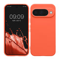 kwmobile Handyhülle kompatibel mit Google Pixel 10 Hülle - Handy Case aus weichem Silikon in Leuchtende Koralle Leuchtende Koralle  