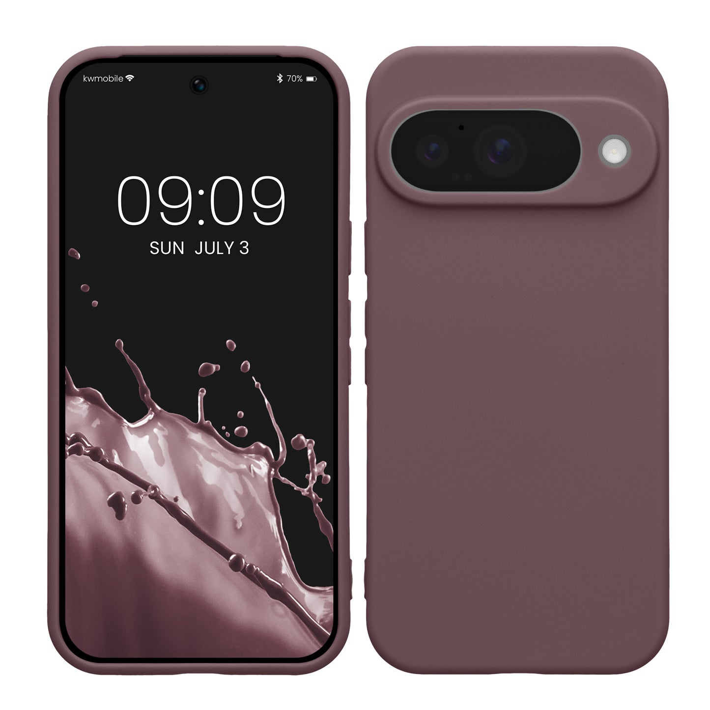 kwmobile Handyhülle kompatibel mit Google Pixel 10 Hülle - Handy Case aus weichem Silikon in Grape Grape  