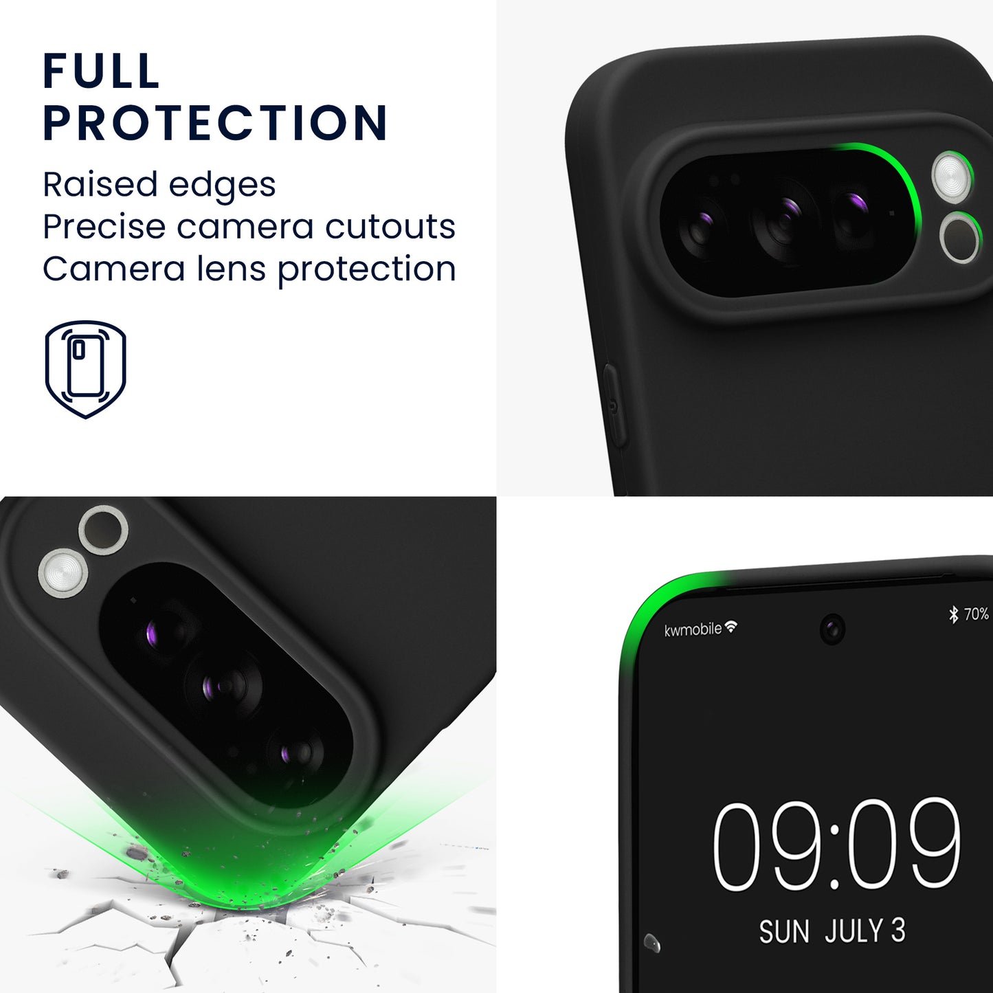 kwmobile Handyhülle für Google Pixel 10 Pro Hülle weiches Handy Silikon Case Schutzhülle Cover