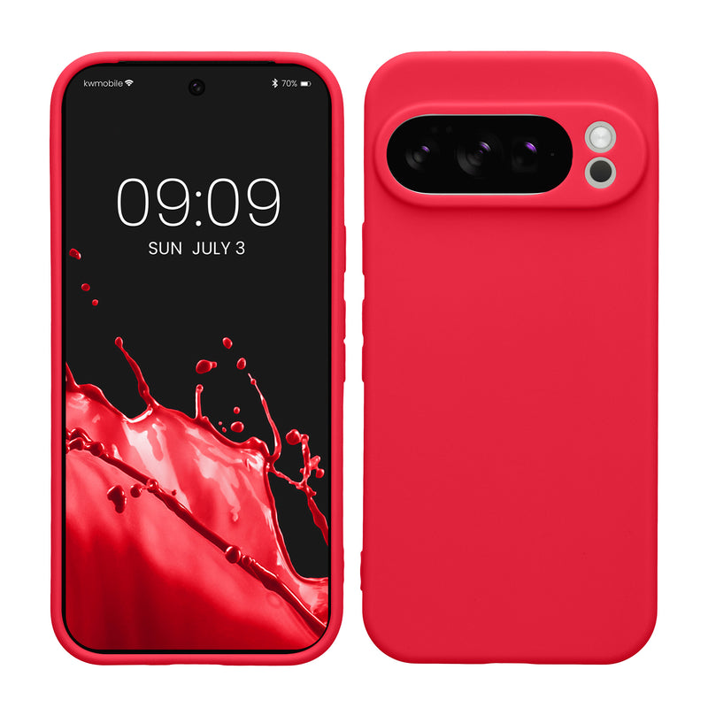 kwmobile Handyhülle kompatibel mit Google Pixel 10 Pro Hülle - Handy Case aus weichem Silikon in Neon Pink Neon Pink  