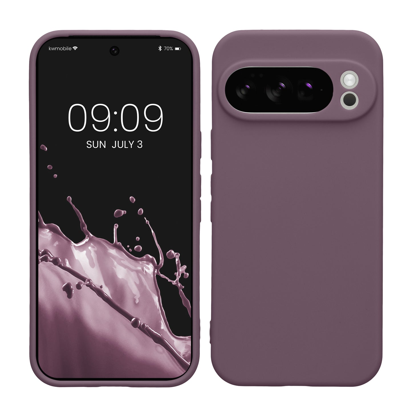kwmobile Handyhülle kompatibel mit Google Pixel 10 Pro Hülle - Handy Case aus weichem Silikon in Helle Iris Helle Iris  
