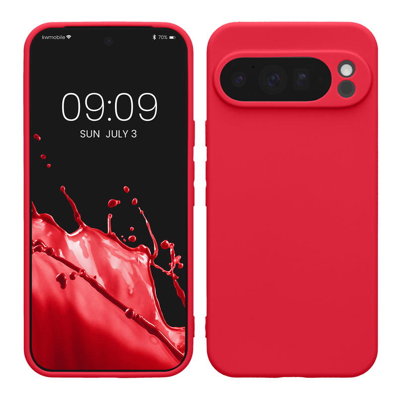 kwmobile Handyhülle kompatibel mit Google Pixel 10 Pro XL Hülle - Handy Case aus weichem Silikon in Neon Pink Neon Pink  