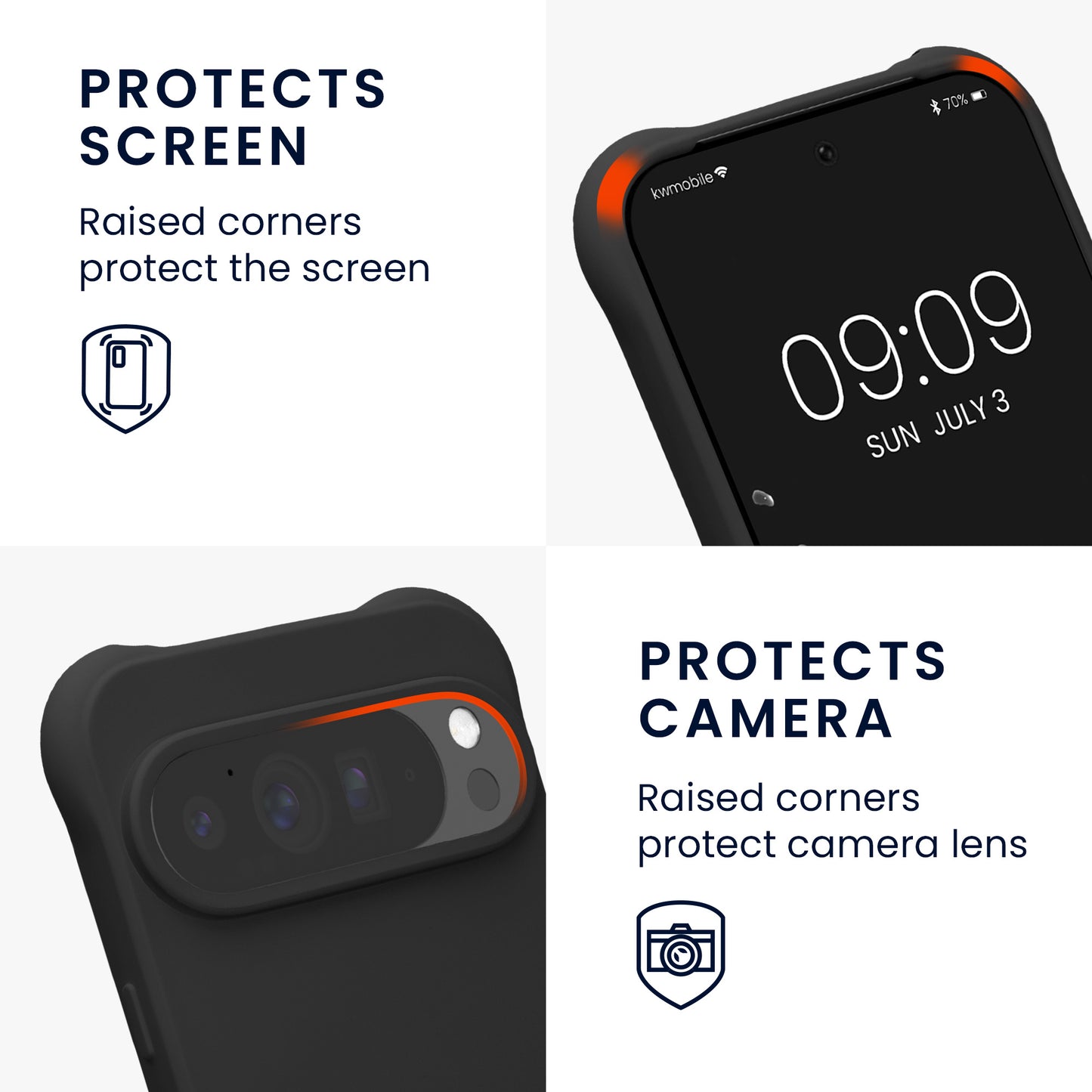 kwmobile Necklace Case kompatibel mit Google Pixel 10 Pro XL Hülle - Cover mit Kordel zum Umhängen - Silikon Schutzhülle
