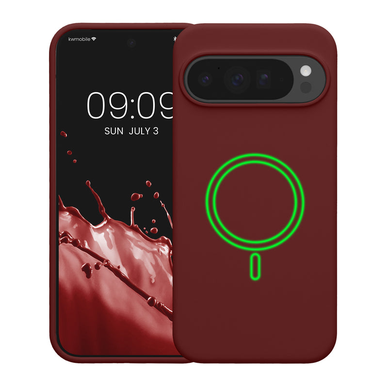 kwmobile Hülle kompatibel mit Google Pixel 10 Pro XL Hülle - magnetisches Silikon Case kompatibel mit MagSafe - Cover gummiert