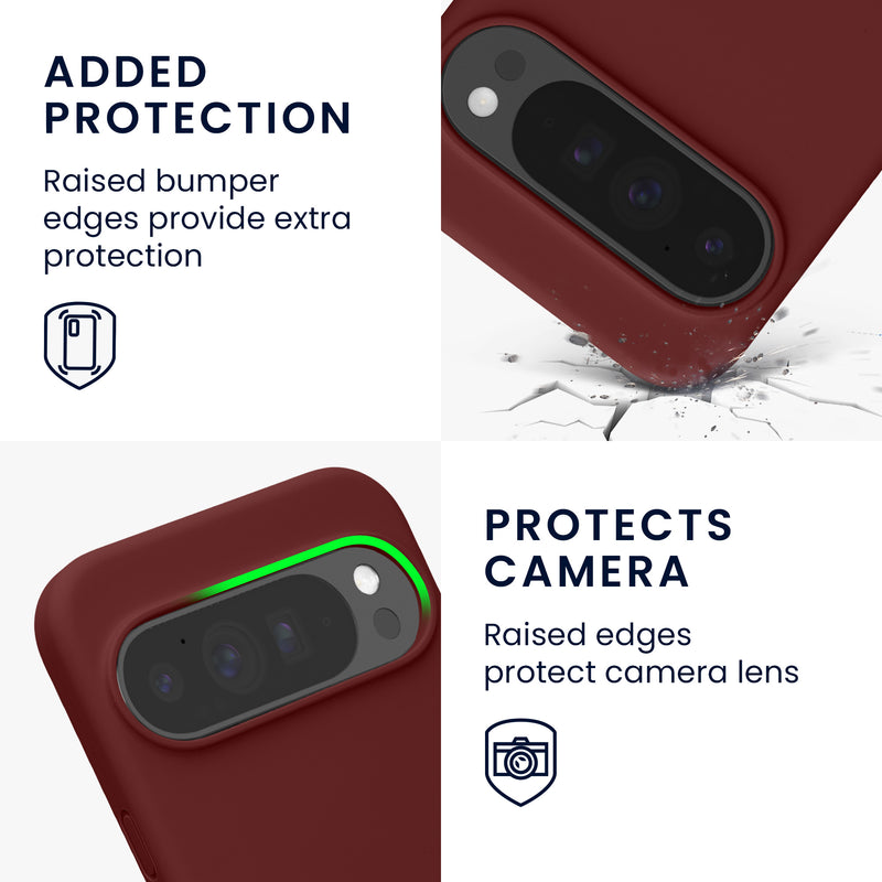 kwmobile Hülle kompatibel mit Google Pixel 10 Pro XL Hülle - magnetisches Silikon Case kompatibel mit MagSafe - Cover gummiert