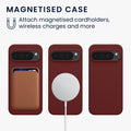 kwmobile Hülle kompatibel mit Google Pixel 10 Pro XL Hülle - magnetisches Silikon Case kompatibel mit MagSafe - Cover gummiert
