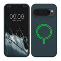 kwmobile Hülle kompatibel mit Google Pixel 10 Pro XL Hülle - magnetisches Silikon Case kompatibel mit MagSafe - Cover gummiert Dunkler Schiefer Dunkler Schiefer  