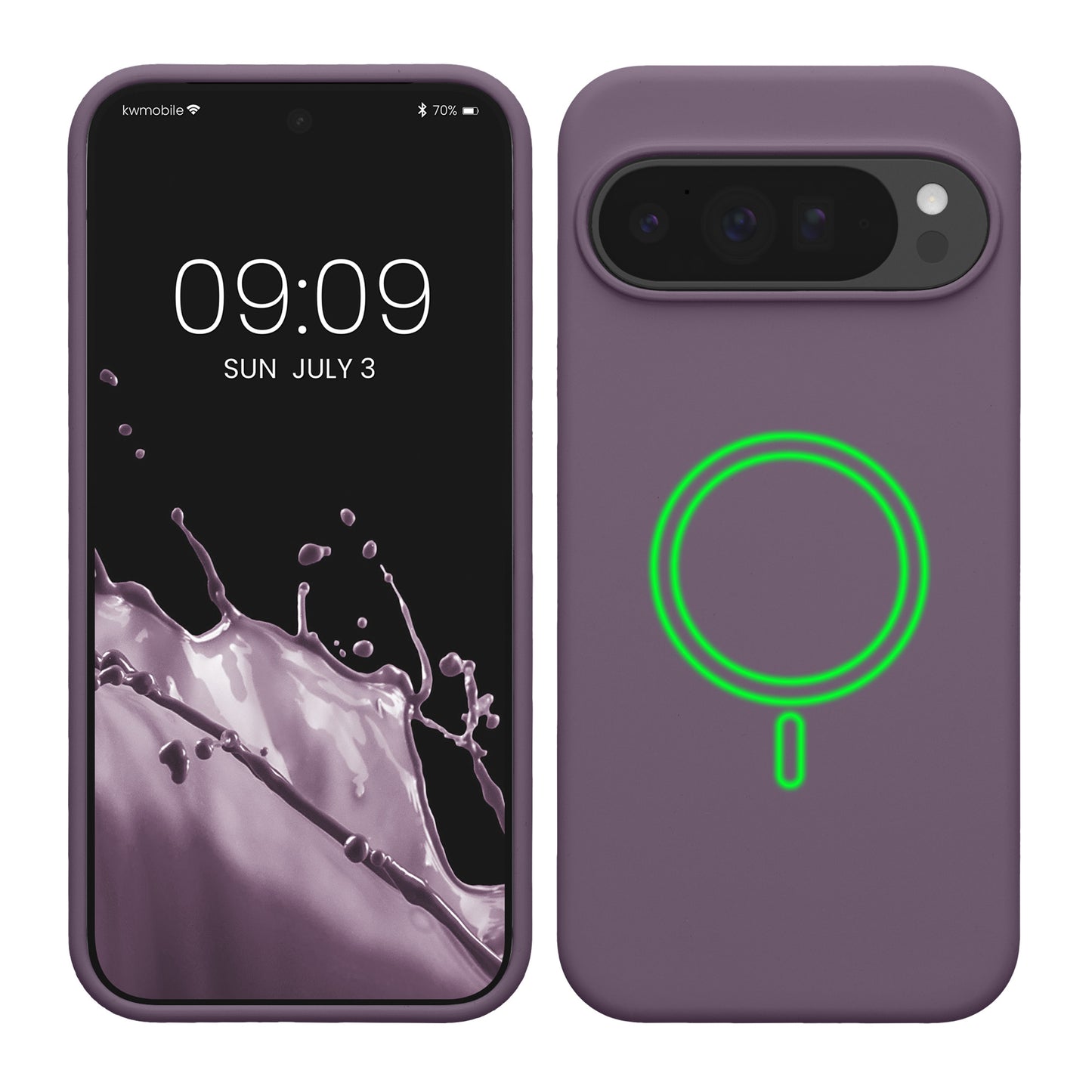 kwmobile Hülle kompatibel mit Google Pixel 10 Pro XL Hülle - magnetisches Silikon Case kompatibel mit MagSafe - Cover gummiert Helle Iris Helle Iris  