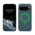 kwmobile Hülle kompatibel mit Google Pixel 10 / Pixel 10 Pro Hülle - magnetisches Silikon Case kompatibel mit MagSafe - Cover gummiert Dunkler Schiefer Dunkler Schiefer  