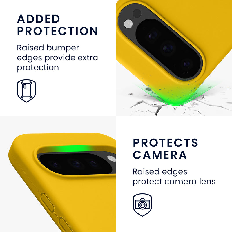 kwmobile Handyhülle für Google Pixel 10 / Pixel 10 Pro Hülle - Case Silikon - Kabelloses Laden - Schutzhülle Cover