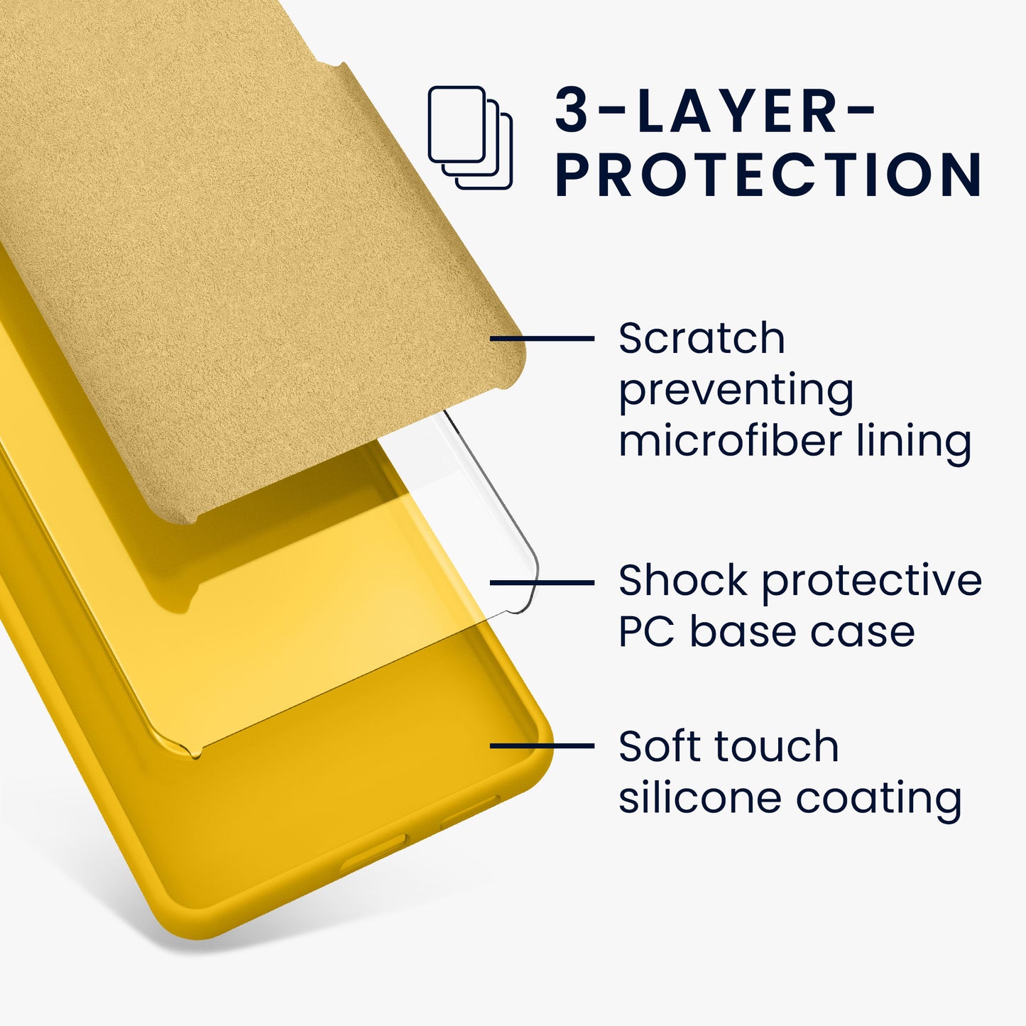 kwmobile Handyhülle für Google Pixel 10 / Pixel 10 Pro Hülle - Case Silikon - Kabelloses Laden - Schutzhülle Cover